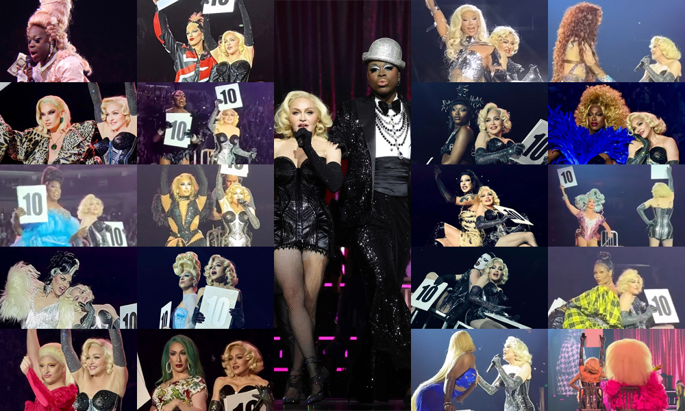 Here's Every Ru Girl That Joined Madonna On Stage For The 'Vogue' Ballroom Section Of The Celebration Tour